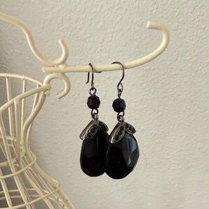 Elegant Black Drop Earrings